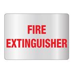 Fire Extinguisher -Reflective 10"x14" Sign